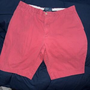 Ralph Lauren Coral/Red Men's Flat Front Shorts
